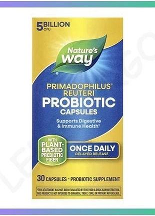 Пробиотик primadophilus reuteri 30 капсул для здоровья пищеварительной и иммунной системы sku_dsn_2023-10-5487