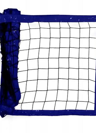 Сітка волейбольна romi sport "професійна" (3мм. поліпропілен, 8,5м.) black/blue