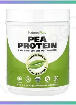 Гороховий протеїн naturesplus 500г органічний веганський без глютену для контролю ваги та відновлення sku_dsn_2023-10-6835