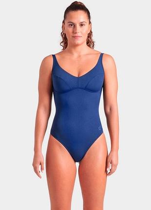 Купальник закритий для жінок arena swimsuit victoria u back solid темно-синій жін 44