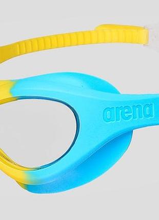 Очки-маска для плавания arena spider kids mask голубой, желтый дит osfm