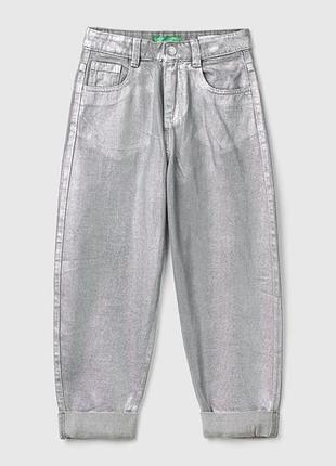 Детские разноцветные baggy джинсы benetton