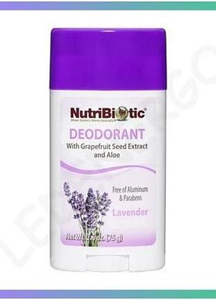 Дезодорант nutribiotic с лавандой 75г веганский без алюминия и парабенов для длительной защиты от пота sku_dsn_2023-10-3513
