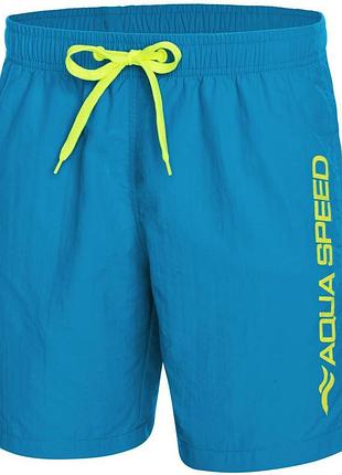 Шорты для плавания aqua speed owen 9674 голубой, салатовый чол