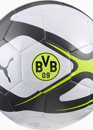 М'яч футбольний puma bvb culture ball білий, чорний, жовтий 5 (084746-04)