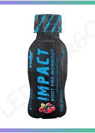 Передтренувальний комплекс ironflex impact pre-workout shot 120 мл лісові ягоди для енергії та м'язово sku_fitsh_cn15410-2