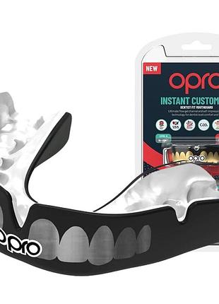 Капа opro instant teeth взрослая (вик 11+) black/silver (art.102526002)