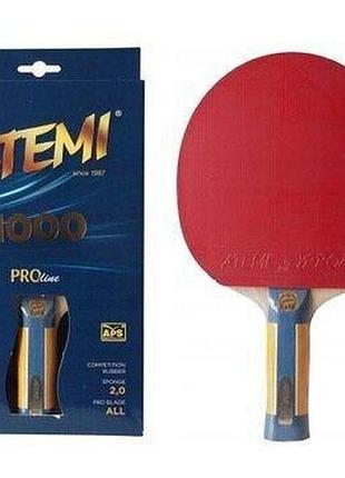 Ракетка для настольного тенниса atemi 1000 pro-line