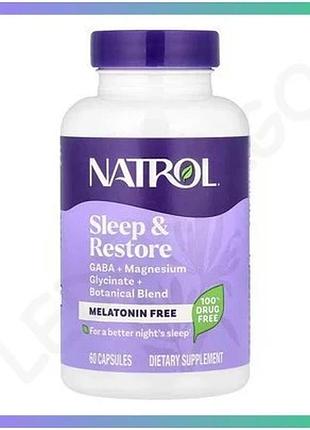 Пищевая добавка natrol sleep restore без мелатонина 60 капсул для улучшения сна и расслабления sku_dsn_2023-10-6240
