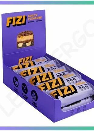 Шоколадный батончик fizi 10х45г арахис-карамель сладкий перекус для детей и взрослых sku_dsn_2022-10-0339