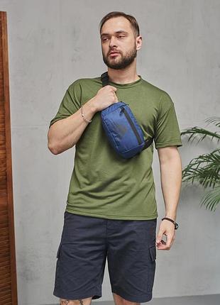 Бананка adidas синяя, черное лого # 2