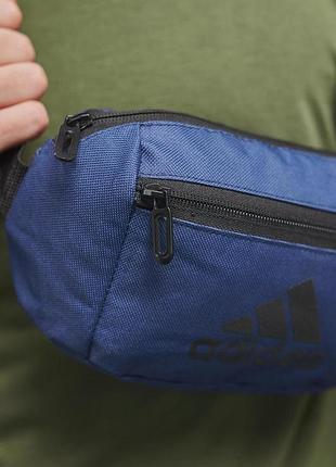 Бананка adidas синяя, черное лого # 3