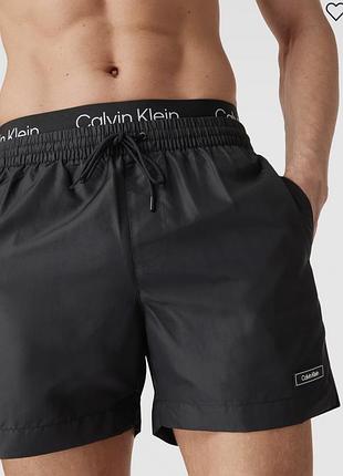 Чорні шортики для плавання calvin klein