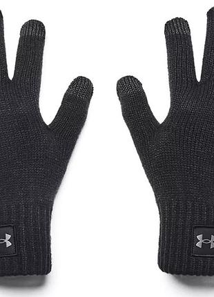 Перчатки under armour halftime gloves черный чел l/xl