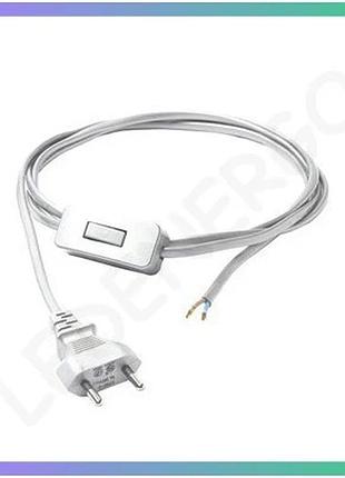 Комплектующая деталь cameleon cable with switch белый для интерьеров с гарантией 2 года