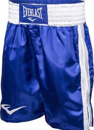 Шорти боксерські everlast boxing trunks 23 in синій уні l (p00000935-bl-wh-l)