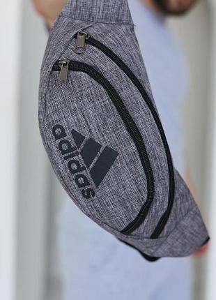 Бананка adidas серый меланж # 2
