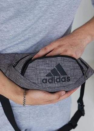 Бананка adidas серый меланж # 3
