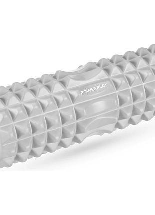 Массажный ролик (роллер) powerplay 4405 eva massage roller серый (33x12см.)
