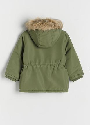 Демисезонная куртка для девочки reserved 110хаки 2