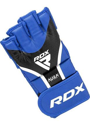 Перчатки для мма rdx aura plus t-17 blue/black m 3