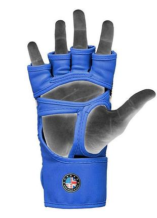 Перчатки для мма rdx aura plus t-17 blue/black m 5