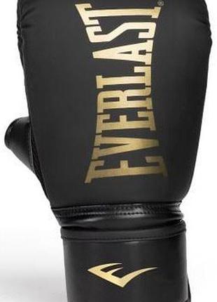 Боксерские перчатки everlast cardio elite bag gloves черный, золотой уни s/m