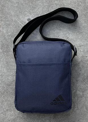Барсетка синя adidas (чорн. лого) # 6
