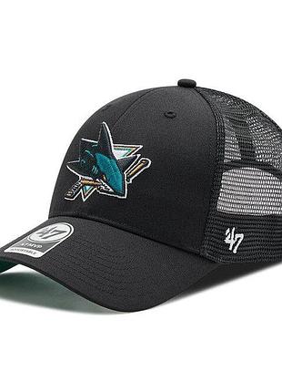 Кепка-тракер 47 brand san jose sharks branson mesh черный, зеленый уни osfa