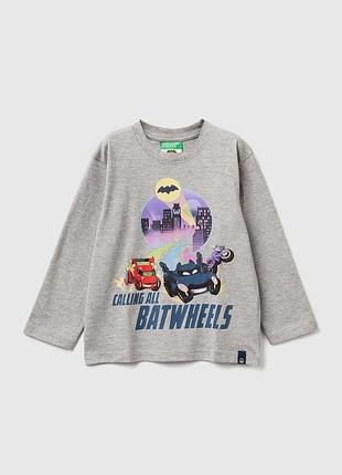 Детский синий прямой реглан benetton 501, xx