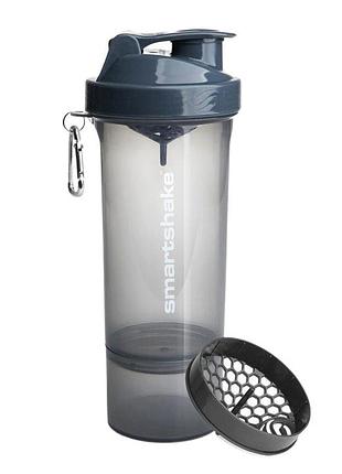 Шейкер спортивный smartshake slim 500ml gray