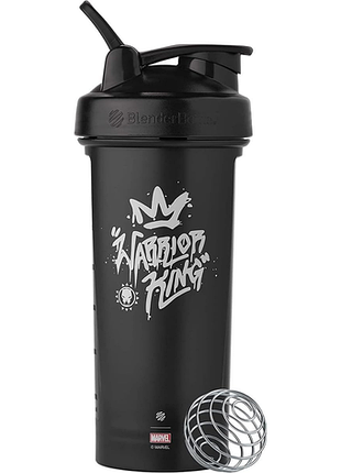 Шейкер спортивний blenderbottle classic loop pro 28oz/820ml marvel black panther (600560)