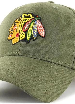Кепка mvp 47 brand chicago blackhawks зеленый уни one size