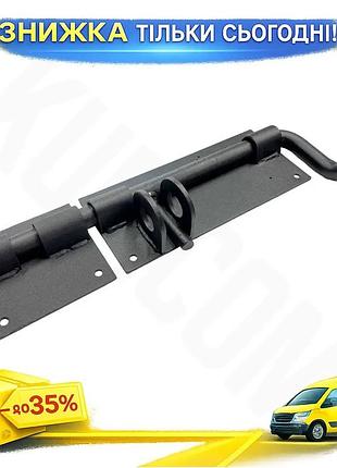 Ku засув ks-ukr лабаз universal fit 80х300 з фіксатором для дверей та воріт сталевий оксамитовий замок uni2l_k