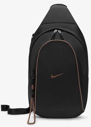 Сумка через плечо nike nk nsw essentials sling bag черный уни 12.5х21х4 см
