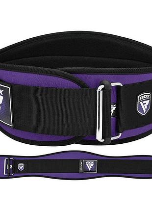 Пояс для важкої атлетики rdx rx3 eva curve неопреновий purple-s