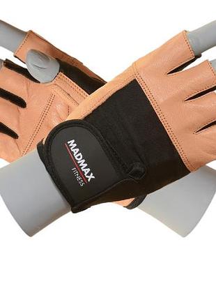 Перчатки для фитнеса madmax mfg-444 fitness brown xl
