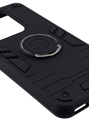 Чехол spgen ring для xiaomi redmi note 14 4g global (код модели 24117rn76g / 24117rn76o) бампер черный (общий вырез) 2