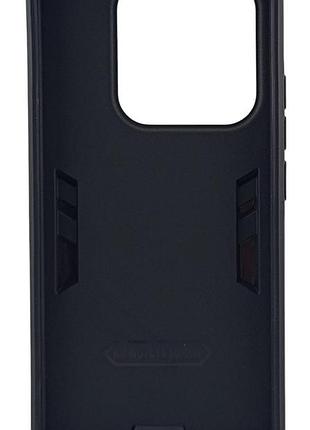 Чехол spgen ring для xiaomi redmi note 14 4g global (код модели 24117rn76g / 24117rn76o) бампер черный (общий вырез) 4