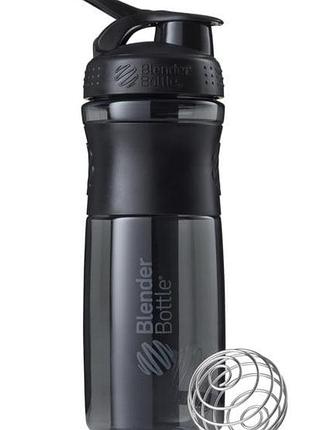 Шейкер спортивний (пляшка) blenderbottle sportmixer flip 28oz/820ml black