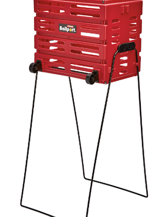 Кошик для тенісних м'ячів unique ballport deluxe-long handles на 80 м'ячів red