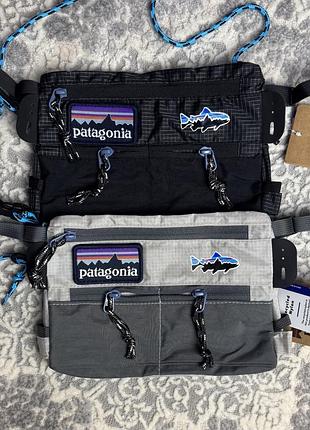 Сумка через плечо patagonia черная, серая