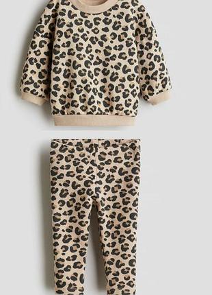 Костюм з утепленням для дівчинки h&m 80 86 92 98