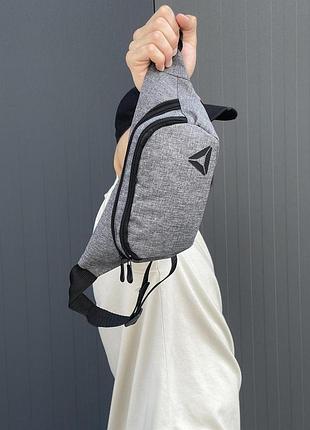 Бананка серый меланж reebok #