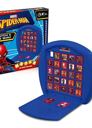 Настільна гра marvel spider-man match crazy cube game, top trumps, 25 кубиків