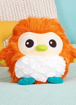Мягкая игрушка b. toys fluffy funkies ola owl, цветная плюшевая сова, 28 см