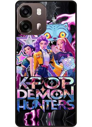 Силиконовый чехол бампер для oppo a6s с рисунком k-pop demon hunters
