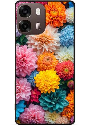 Силіконовий чохол бампер для oppo a6s з малюнком квіти георгини
