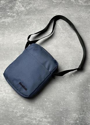 Борсетка reebok синяя 600д черное лого # 3