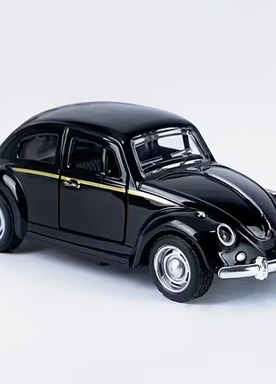 Коллекционная машинка volkswagen classical beetle 1967 черный 1:38